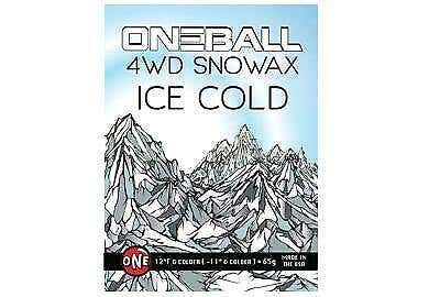165g One Ball Jay 4WD Ice Cold White Ski Snowboard Wax | Snowax Hot Waxing