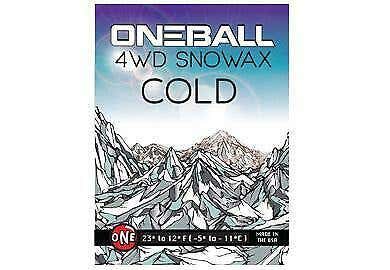 60g One Ball Jay 4WD Cold Blue Snowax | Mini Snowboard Ski Wax Hot Rub-on Travel