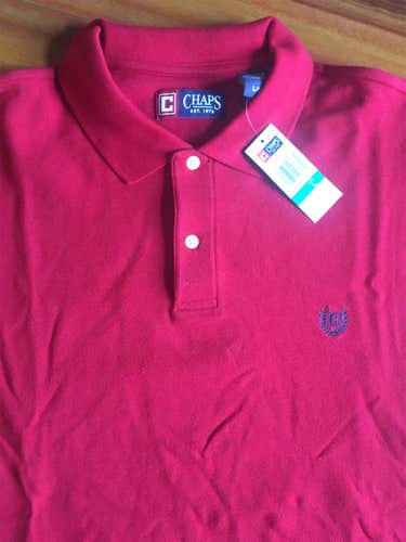 Chaps, New With Tags, Golf Shirt Large