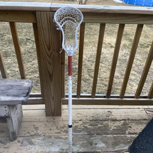 Great Condition Used Maverik Lock Strung With Hero 2.0 Faceoff Mesh Head On ECD Carbon Shaft