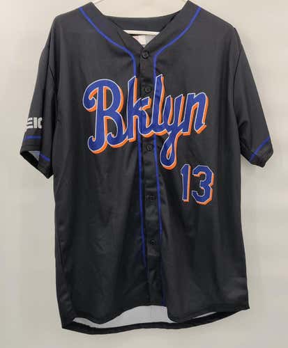 Brooklyn New York Cyclones Edgardo Alfonzo Black Baseball Jersey Size Adult XL MINT CONDITION