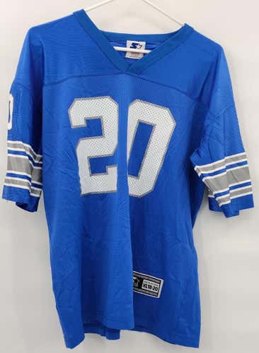 Detroit Lions Barry Sanders Vintage NFL Starter Blue Football Jersey Size Youth XL MINT CONDITION