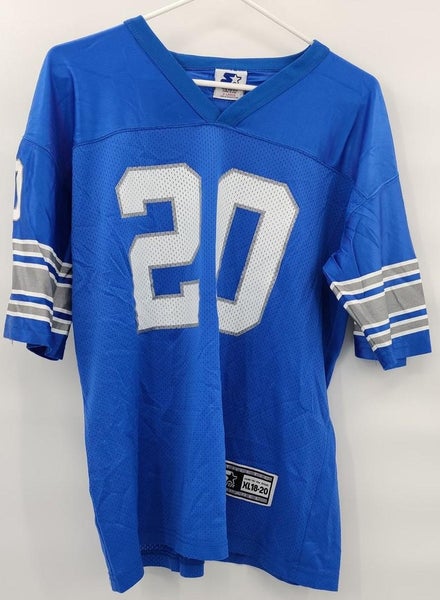 Detroit Lions Barry Sanders Vintage NFL Starter Blue Football Jersey Size Youth XL MINT CONDITION