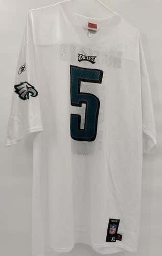 Philadelphia Eagles Donovan McNabb White Reebok NFL Football Jersey Size Adult XL MINT CONDITION