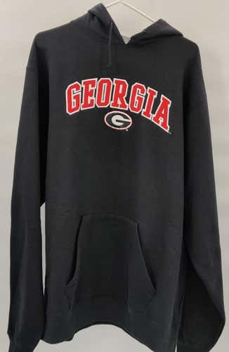 Georgia Bulldogs NCAA College University Black Hoodie Size Adult XL MINT CONDITION