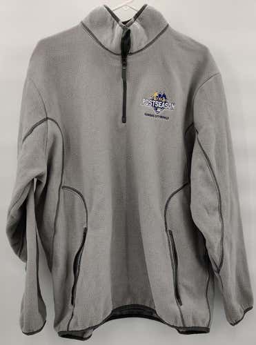 Kansas City Royals 2015 MLB Postseason Gray Fleece Size Adult XL MINT CONDITION
