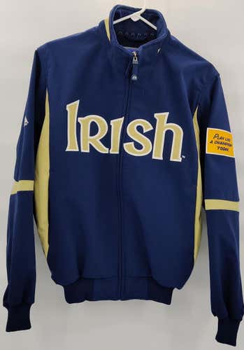 Notre Dame Fighting Irish Majestic NCAA College University Jacket Size Adult Small MINT CONDITION
