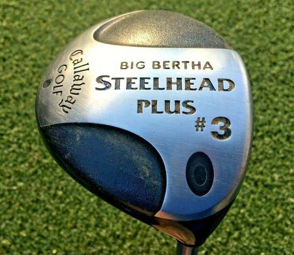 Callaway Big Bertha Steelhead PLUS #3 Wood  RH Firm Graphite / HC / Nice /mm2976