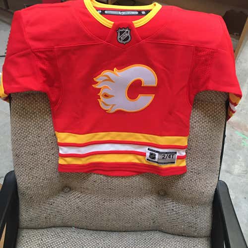 Calgary Flames Home Child 2-4 Aged Jersey-NWT