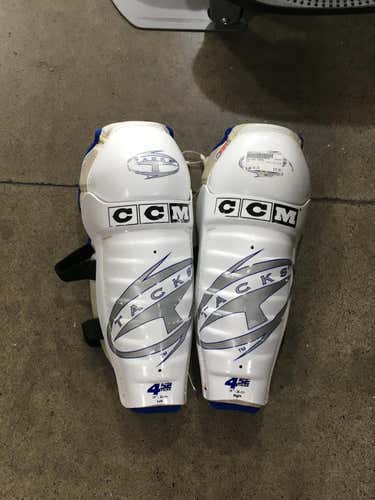 Used Ccm 452 Tacks 14" Ice Hockey Shin Guards