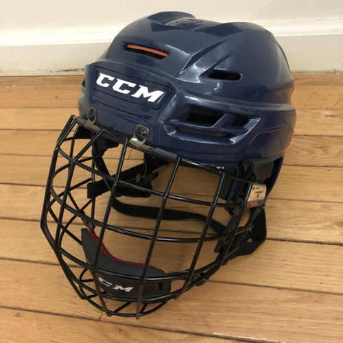 Blue Used Medium CCM Helmet