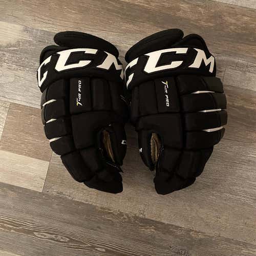 Black Senior CCM 4R Pro 13" Gloves