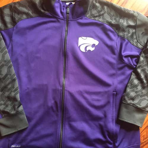 Team Issued Kansas State Football Full ZIP Jacket, XXL.