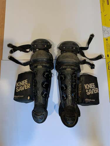 Black Youth Easton Catcher's Leg Guard.