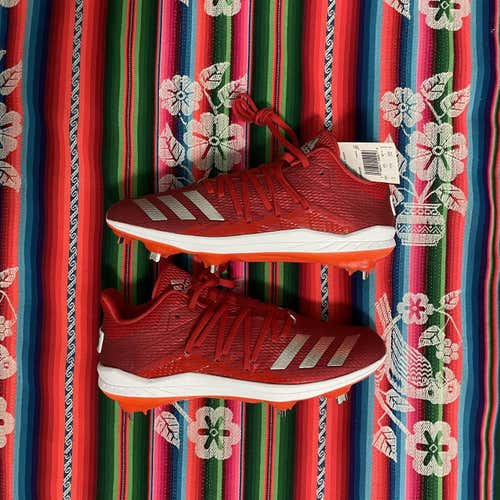 New Adidas Adizero Afterburner 6 Speed Trap Red DB3435 Baseball Cleats