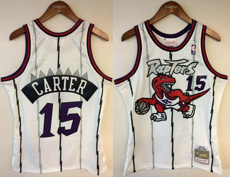 Mitchell & Ness NBA Swingman Toronto Raptors 1998-99 Vince Carter Men's  Jersey White SMJYGS18213-TRAWHIT98VCA