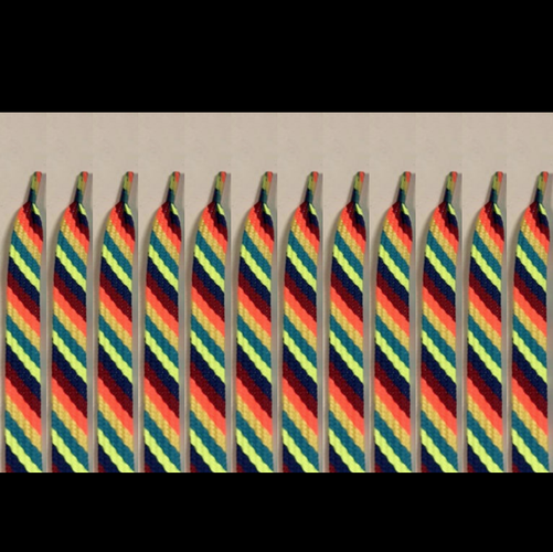 BULK Mulit Color Tipped Lacrosse Shooting Lace 12 Count