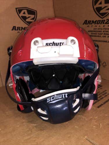 USED SCHUTT Z-10 ADULT FOOTBALL HELMET - LARGE - HIGH GLOSS SCARLET