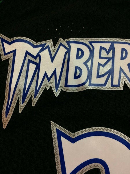 Men's Mitchell & Ness Kevin Garnett Black Minnesota Timberwolves 1997 Mesh  Name & Number T-Shirt