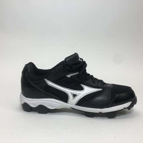Black/White Mizuno 9-Spike Franchise 6 Cleats (SIZE 8.5)