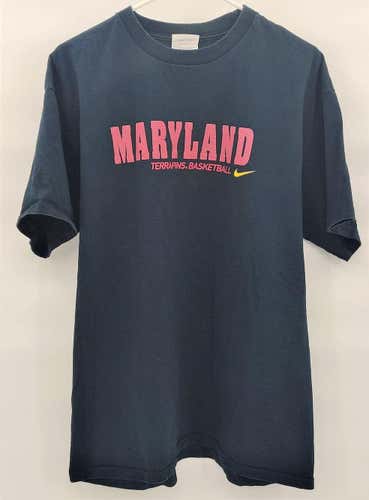 MARYLAND UNIVERSITY TERRAPINS BASKETBALL NCAA NIKE COLLEGE T-SHIRT SIZE ADULT LARGE MINT CONDITION