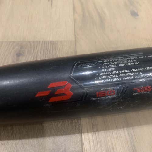 Used BBCOR Certified Easton ADV 360 31" Bat