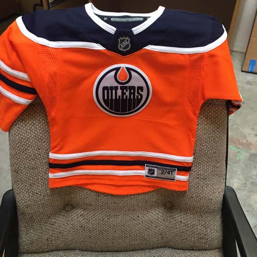Edmonton Oilers Orange Child Aged 2-4 Jersey-NWT