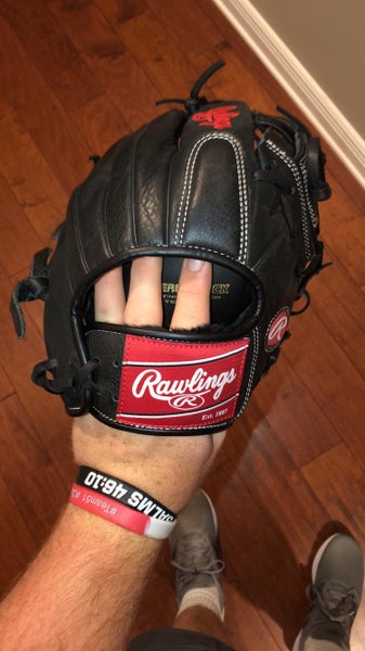 Black Kid Pitch (9YO-13YO) Infield Premium Series 11.5" Baseball Glove