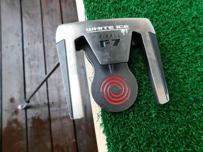Odyssey White Ice 2-ball F7 Putter - 36" - New Grip - LEFTY