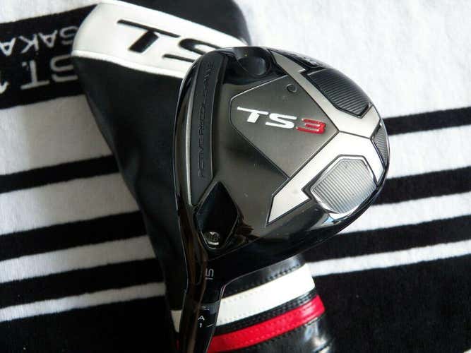 LH TITLEIST TS3 FAIRWAY 3-WOOD 15* KURO KAGE 55 REGULAR..
