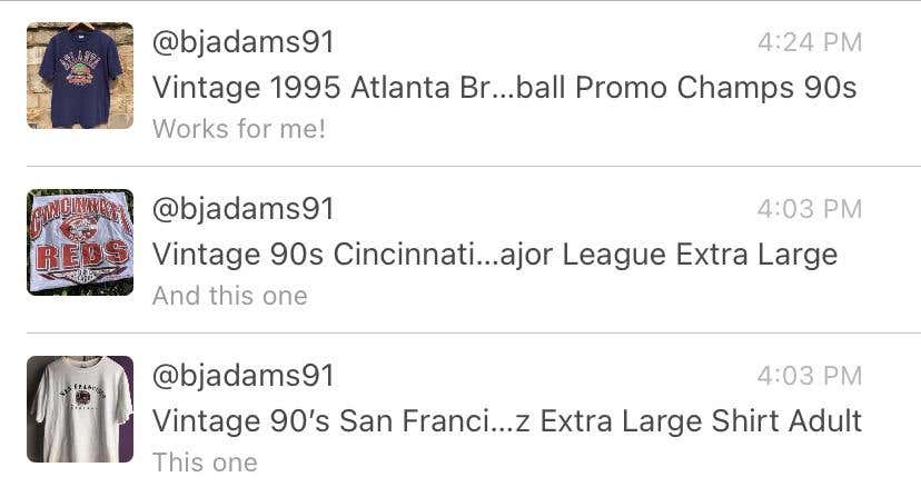 Vintage 3 Shirt Bundle Deal For Bjadams91