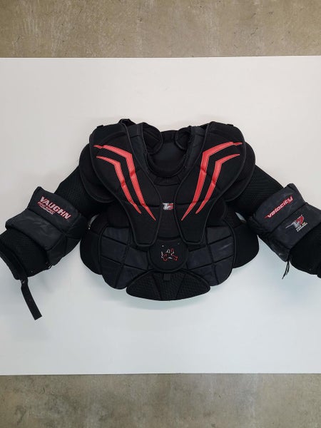 Used Senior Large Vaughn Velocity V7 XF Pro Carbon THS Chest-Arm Protector Goalie Chest Protector