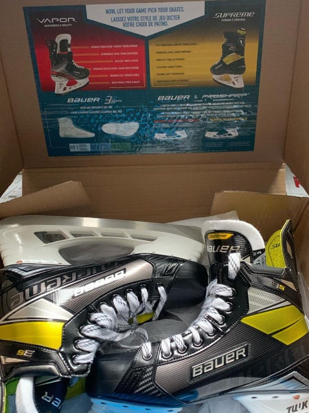 Like New Senior Bauer Supreme 3S Hockey Skates Extra Wide Width Size 8.5 Fit 3