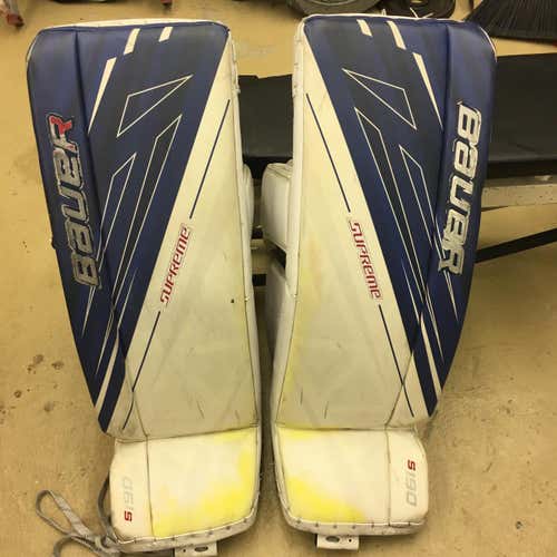 Blue Intermediate 31" Bauer Supreme S190  Goalie Leg Pads