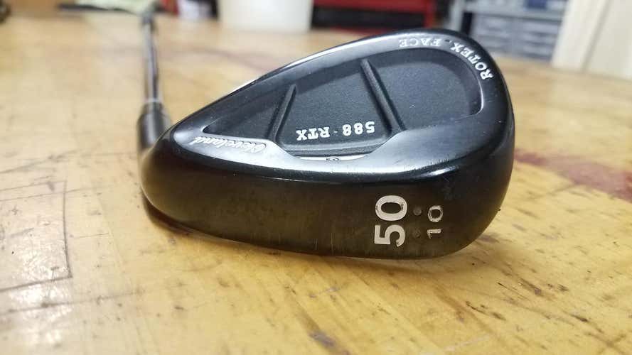 Used Cleveland Right Handed 588 RTX Black Pearl Wedge Wedge Flex 50 Degree Steel Shaft