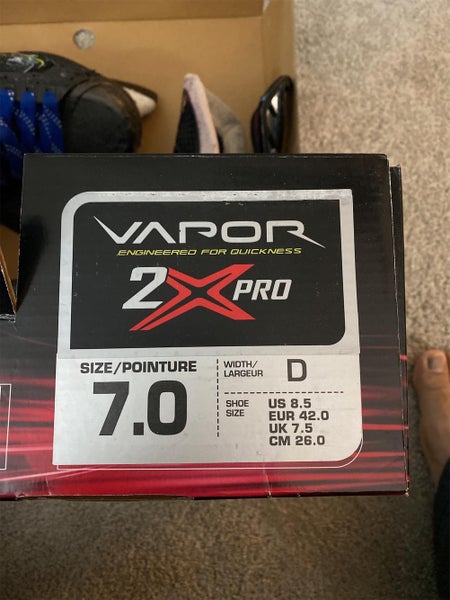 Senior Bauer Vapor 2X Pro Regular Width Size 7 Hockey Skates
