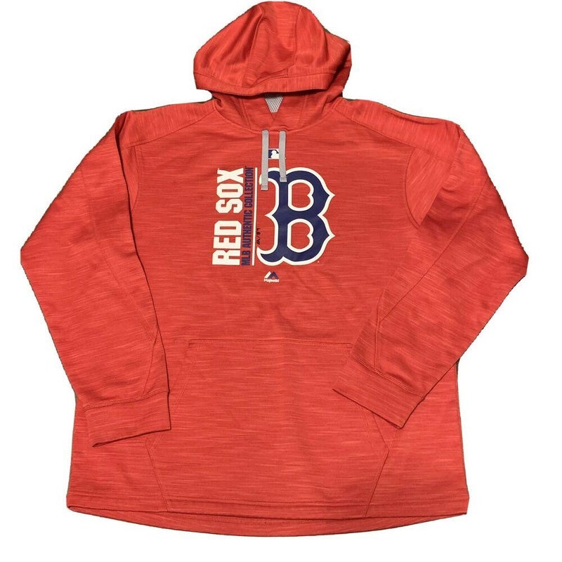 Boston Red Sox Majestic Baseball Dugout Hoodie Pullover (Men's Large) Red