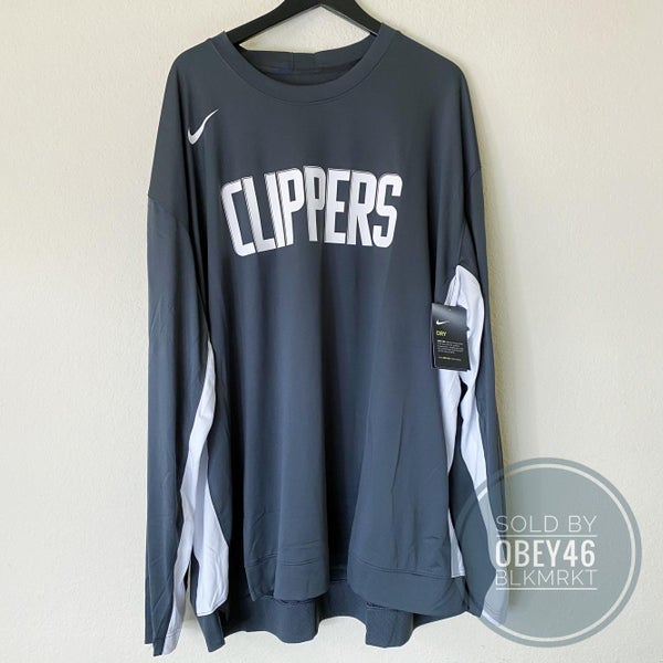 Nike NBA Dri-Fit LA Clippers Sleeve Warm Up Shirt 3XL-T |