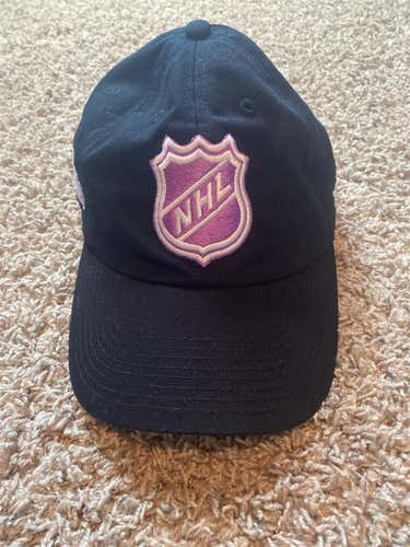 Hockey Fights Cancer Black Adult One Size Fits All Fanatics Hat