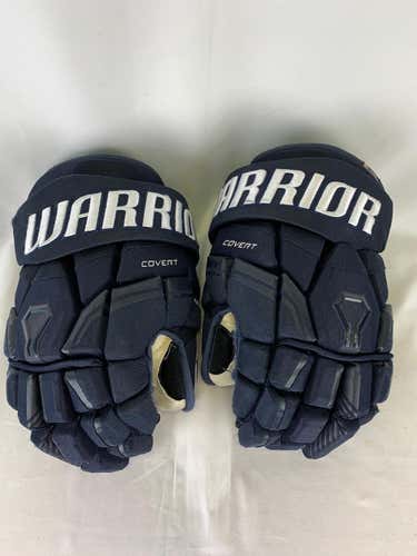 Navy Used Senior Warrior Covert QRE Gloves 15" Pro Stock- Tulsa Oilers ECHL