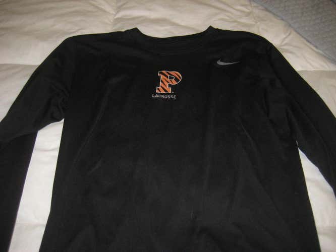 Nike Princeton lacrosse team game shooter shirt long sleeve L large mens