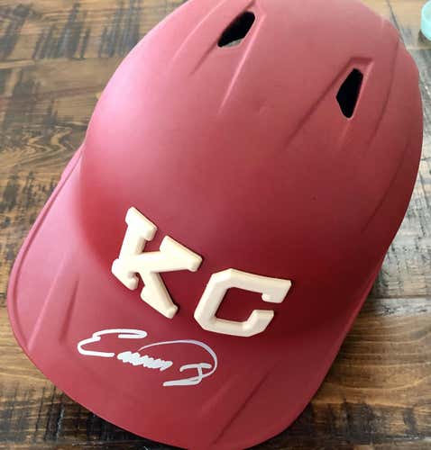 Kansas City Royals (Monarchs) Game Used/signed Helmet