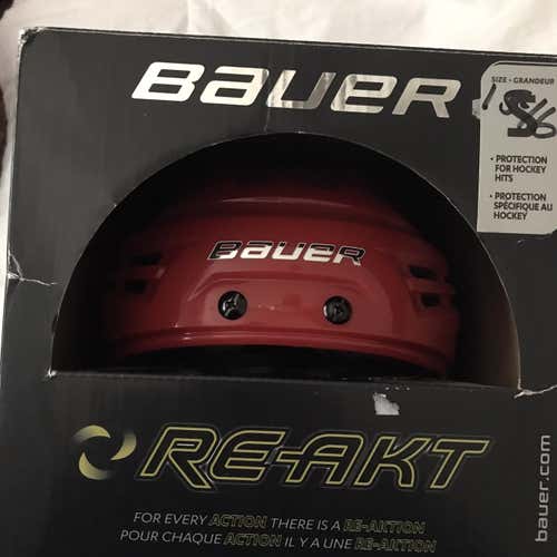 Brand New Red Small Bauer Re-Akt Helmet