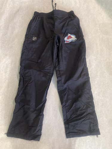 Black Adult Large Fanatics Pro Team Issued Pants for the Colorado Avalanche size M, Lg, XL and XXL