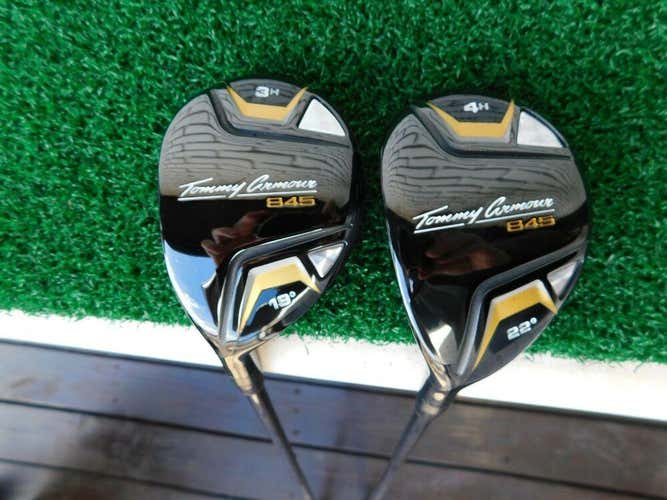 Tommy Armour 845 (3 & 4) Hybrid Set w/ Tommy Armour DLT TA-24 Uniflex Shafts