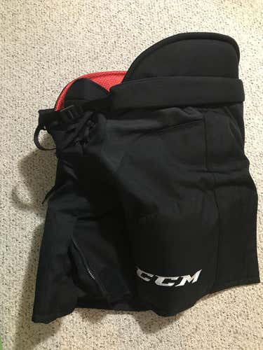 Black New Senior Large CCM HP45 Hockey Pants AHL Pro Stock