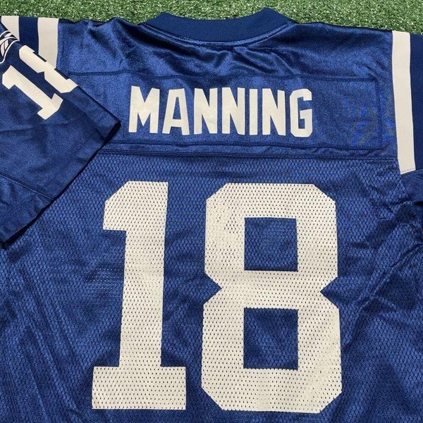 Vintage Indianapolis Colts Peyton Manning 18 Jersey Reebok 