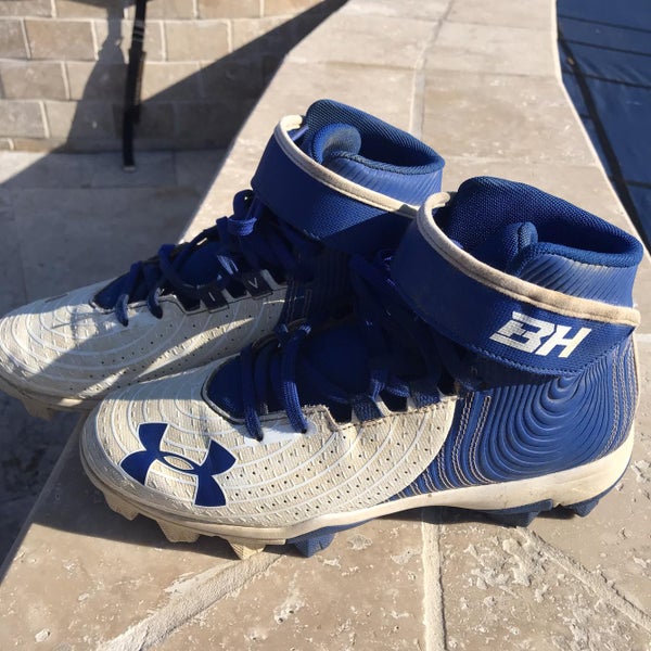 Blue Kid's Molded Cleats High Top