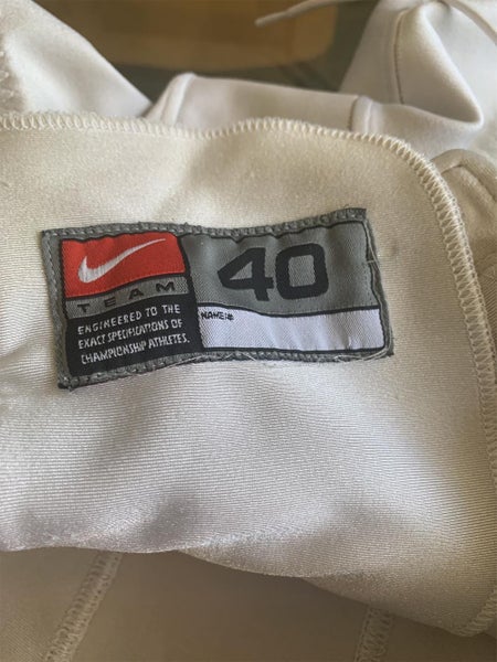 White Adult Size 40 Nike Pants