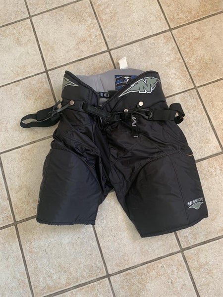 Black Senior Large Mission Hockey Pants